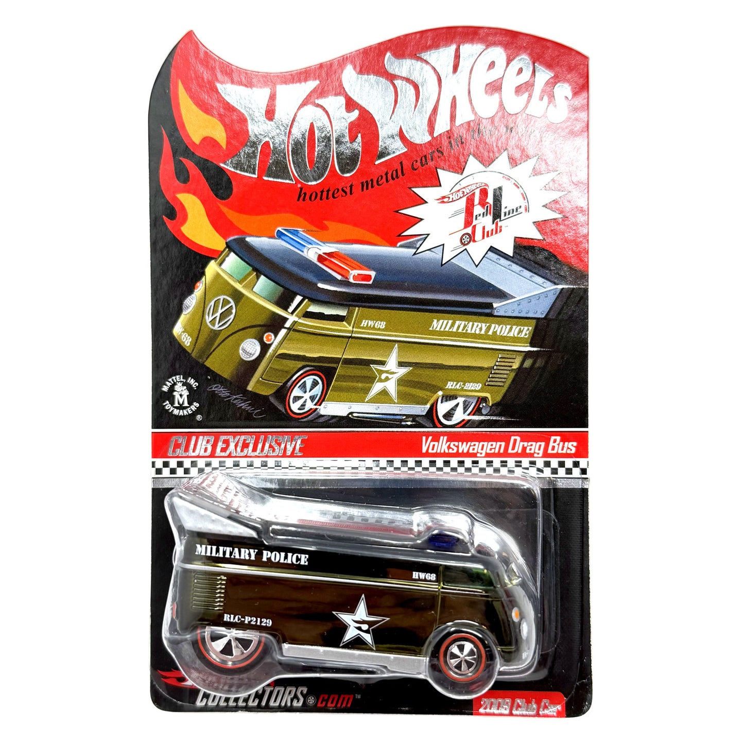 Hot Wheels RLC Red Line Club 2009 Club Volkswagen Drag Bus 1:64 Diecast