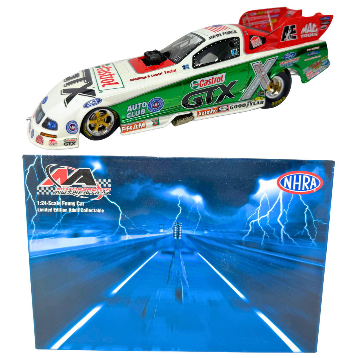 Motorsports Authentics NHRA John Force 2006 Champion Color Chrome 1:24 Diecast