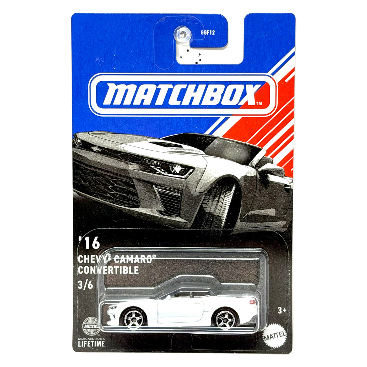 Matchbox 2016 Chevrolet Camaro Convertible 1:64 Diecast White