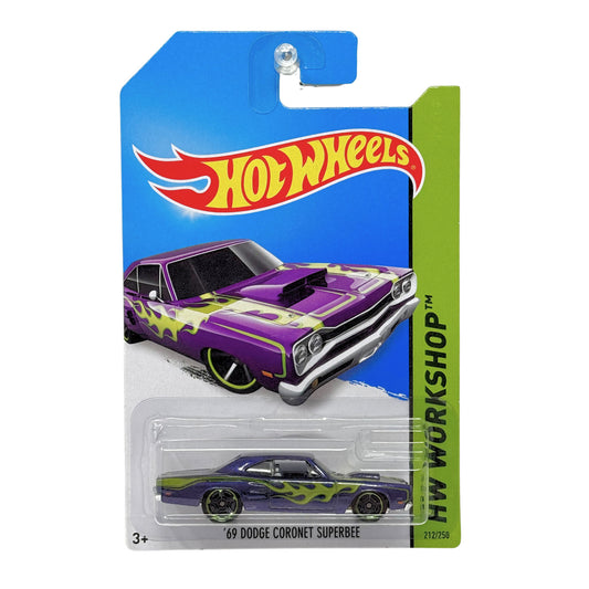 Hot Wheels Workshop 1969 Dodge Coronet Super Bee 1:64 Diecast Purple