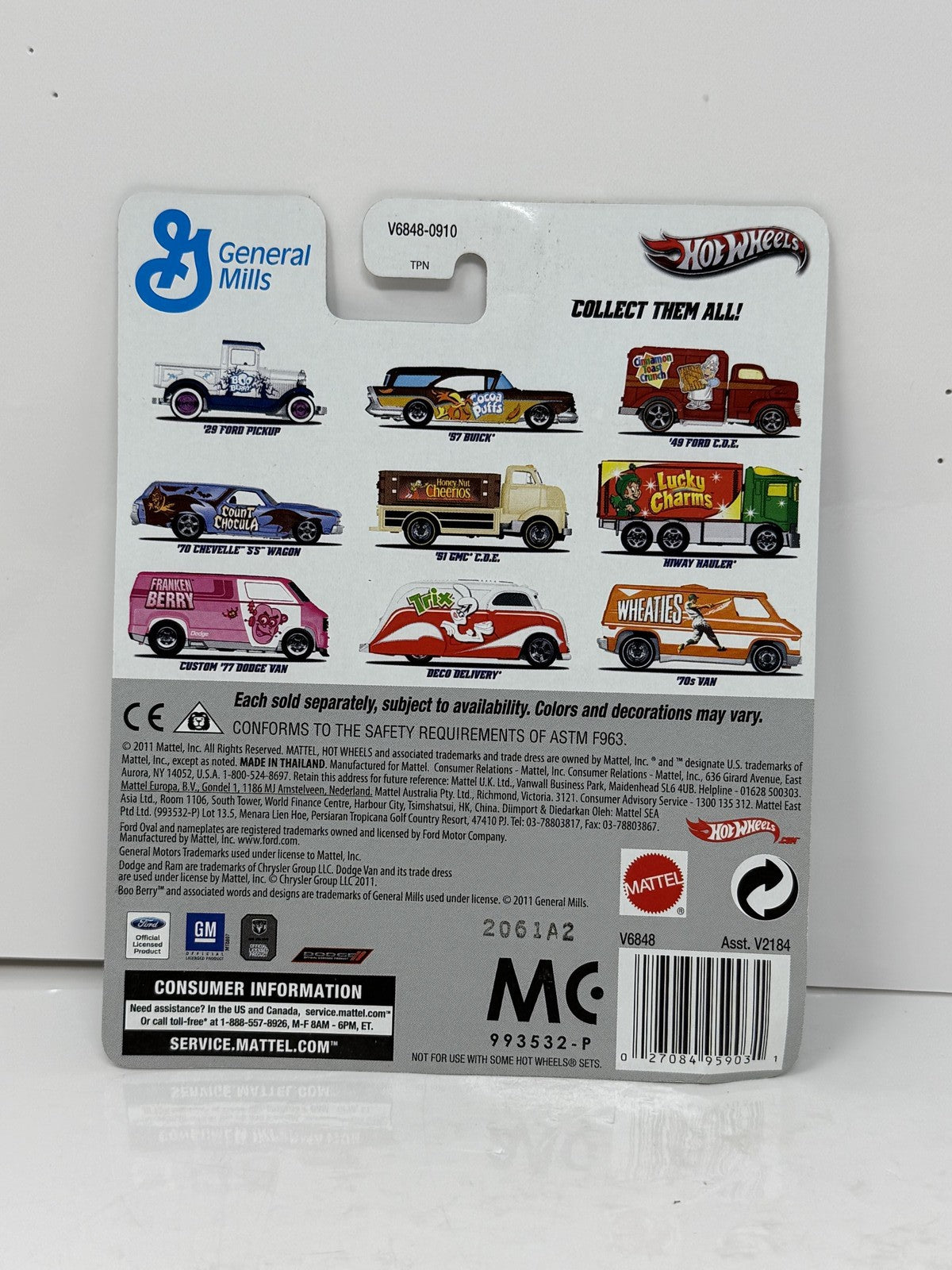 Hot Wheels General Mills Boo Berry 1929 Ford Pickup 1:64 Diecast Real Riders