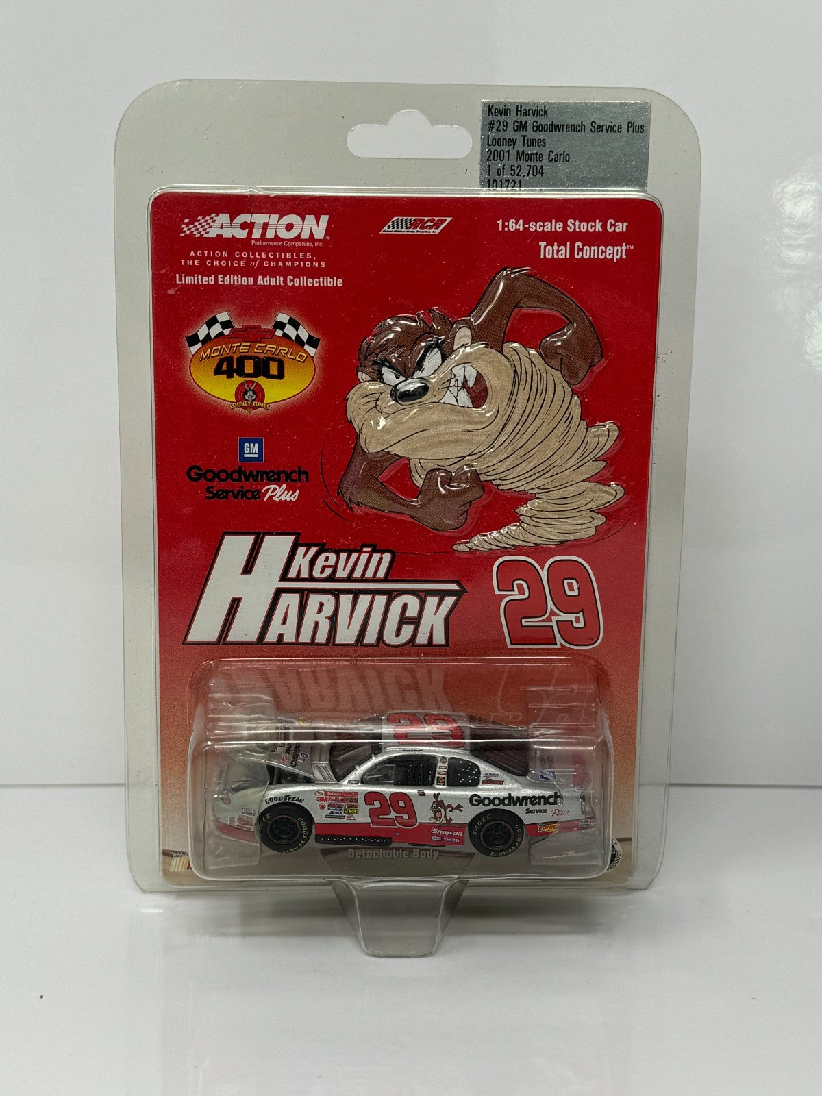 Action Nascar #29 Kevin Harvick GM Goodwrench Looney Tunes 2001 1:64 Diecast