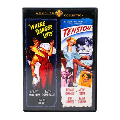 Where Danger Lives / Tension (DVD) Film Noir Warner Archive Collection