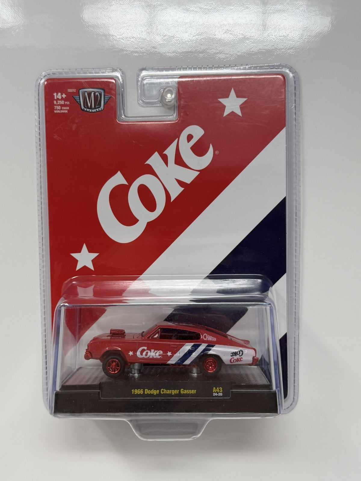 M2 Machines Coke 1966 Dodge Charger Gasser CHASE 1:64 Diecast Red
