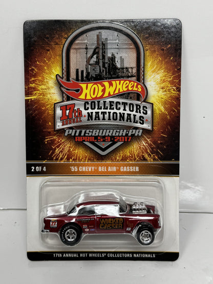 Hot Wheels 2017 Collectors Nationals 1955 Chevy Bel Air Gasser 1:64 Diecast