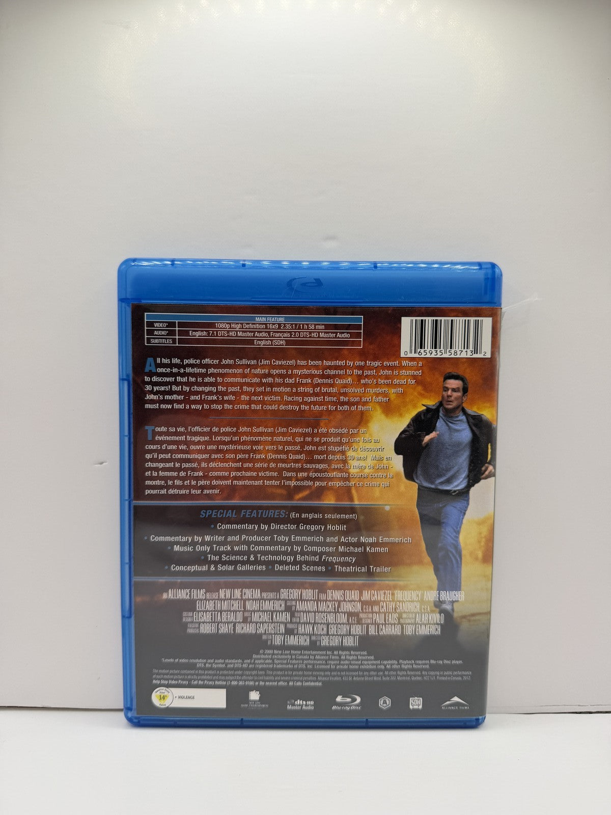 Frequency (Blu-ray) Dennis Quaid Jim Caviezel Sci-Fi Thriller