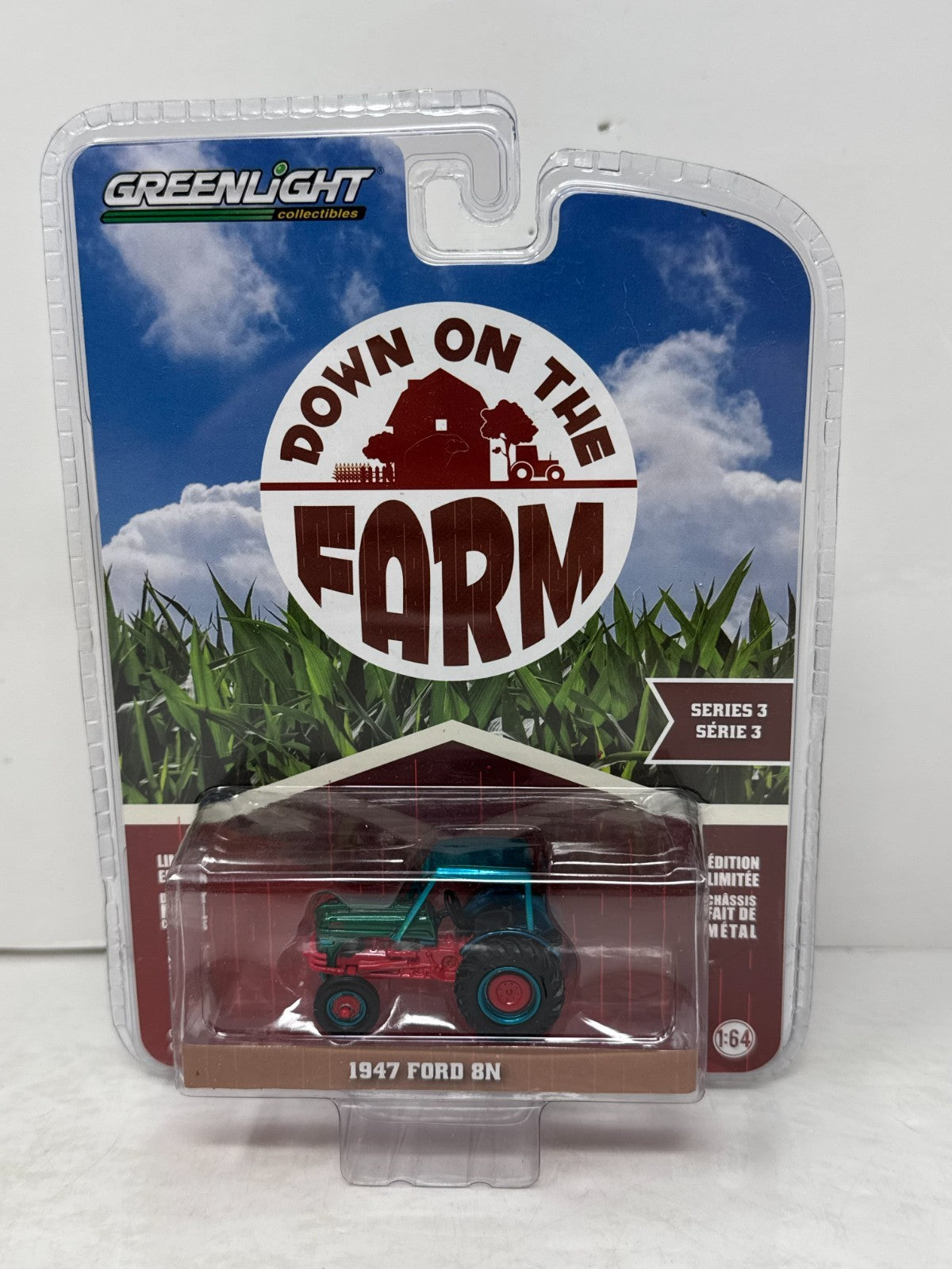 Greenlight Down on the Farm 1947 Ford 8N Tractor CHASE 1:64 Diecast