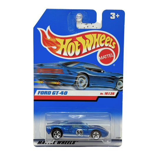 Hot Wheels Ford GT-40 1:64 Diecast Blue