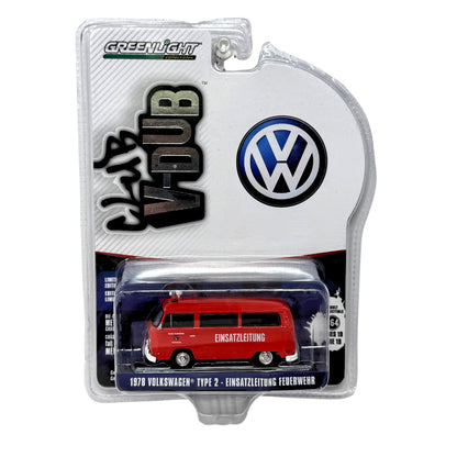 Greenlight Club V-Dub Volkswagen Type 2 Einsatzleitung Feuerwehr 1:64 Diecast
