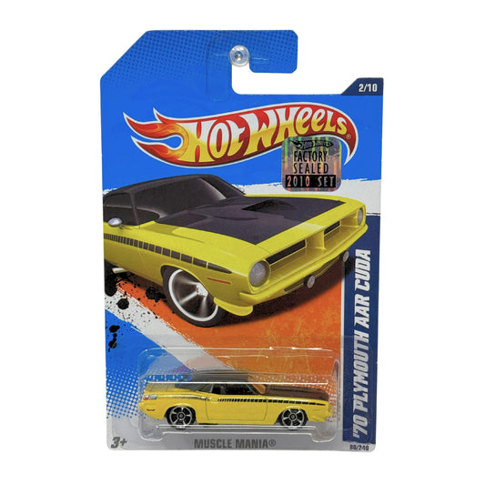 Hot Wheels Muscle Mania 1970 Plymouth AAR Cuda 1:64 Diecast Factory Sealed