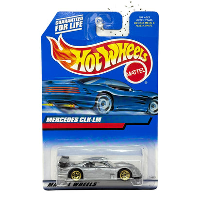Hot Wheels Mercedes CLK-LM 1:64 Diecast Silver Gold Wheels
