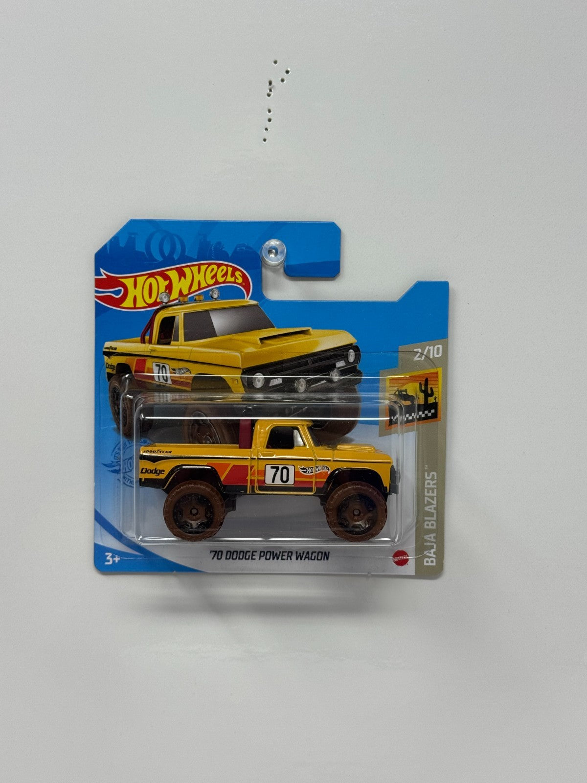 Hot Wheels Baja Blazers 1970 Dodge Power Wagon 1:64 Diecast Short Card