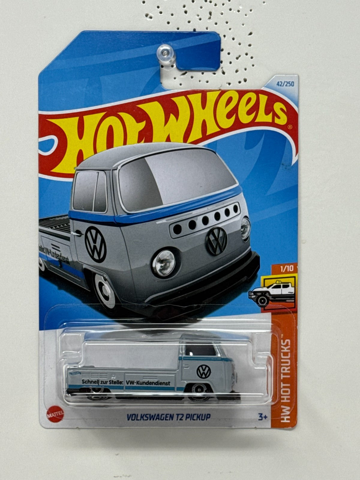 Hot Wheels HW Hot Trucks Volkswagen T2 Pickup Gray 1:64 Diecast