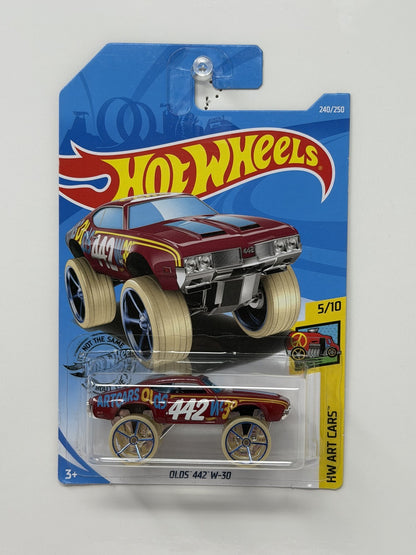 Hot Wheels HW Art Cars Oldsmobile 442 W-30 1:64 Diecast Red