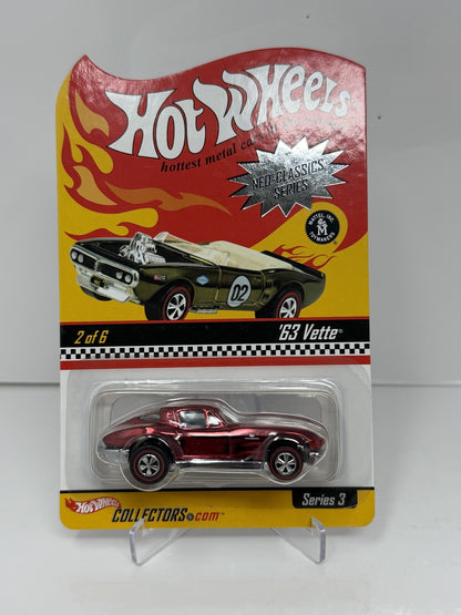 Hot Wheels Neo-Classics 1963 Corvette Series 3 1:64 Diecast 3410/10500