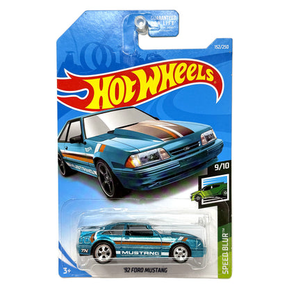 Hot Wheels Super Treasure Hunt 1992 Ford Mustang Speed Blur 1:64 Diecast STH