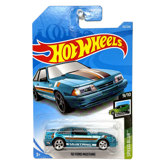 Hot Wheels Super Treasure Hunt 1992 Ford Mustang Speed Blur 1:64 Diecast STH