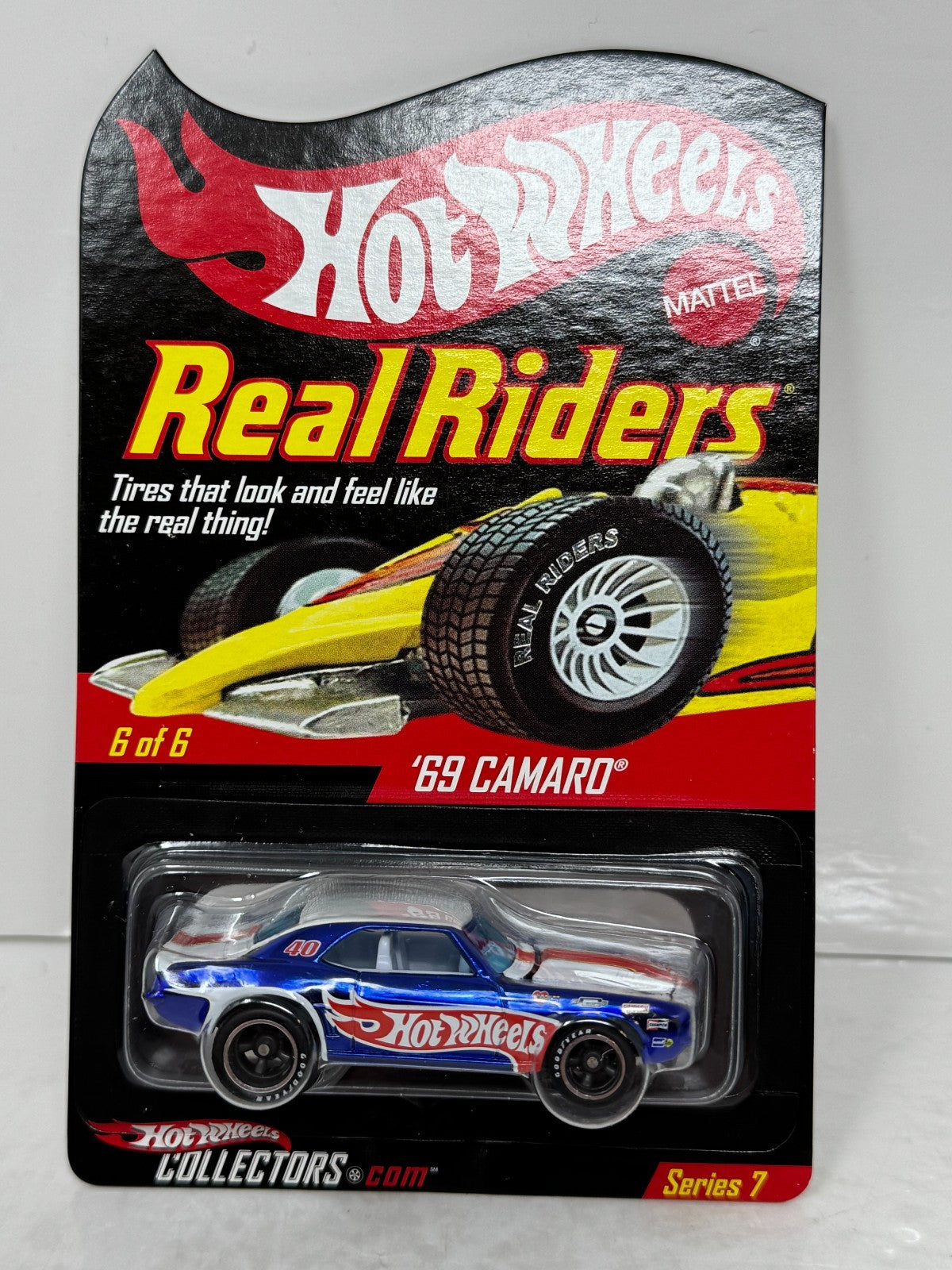 Hot Wheels RLC Redline Club Real Riders 1969 Chevrolet Camaro 1:64 Diecast