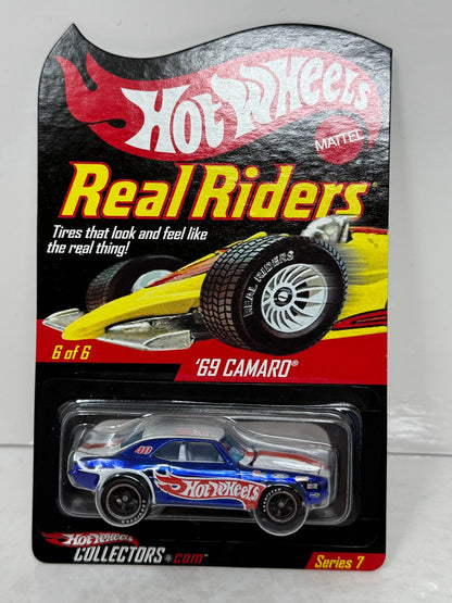 Hot Wheels RLC Redline Club Real Riders 1969 Chevrolet Camaro 1:64 Diecast