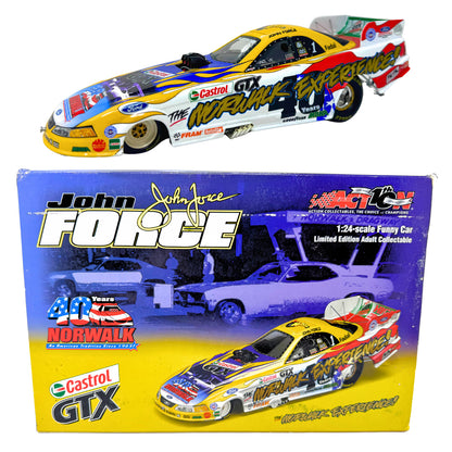 Action NHRA John Force 40th Anniv. Norwalk Raceway Park Castrol GTX 1:24 Diecast