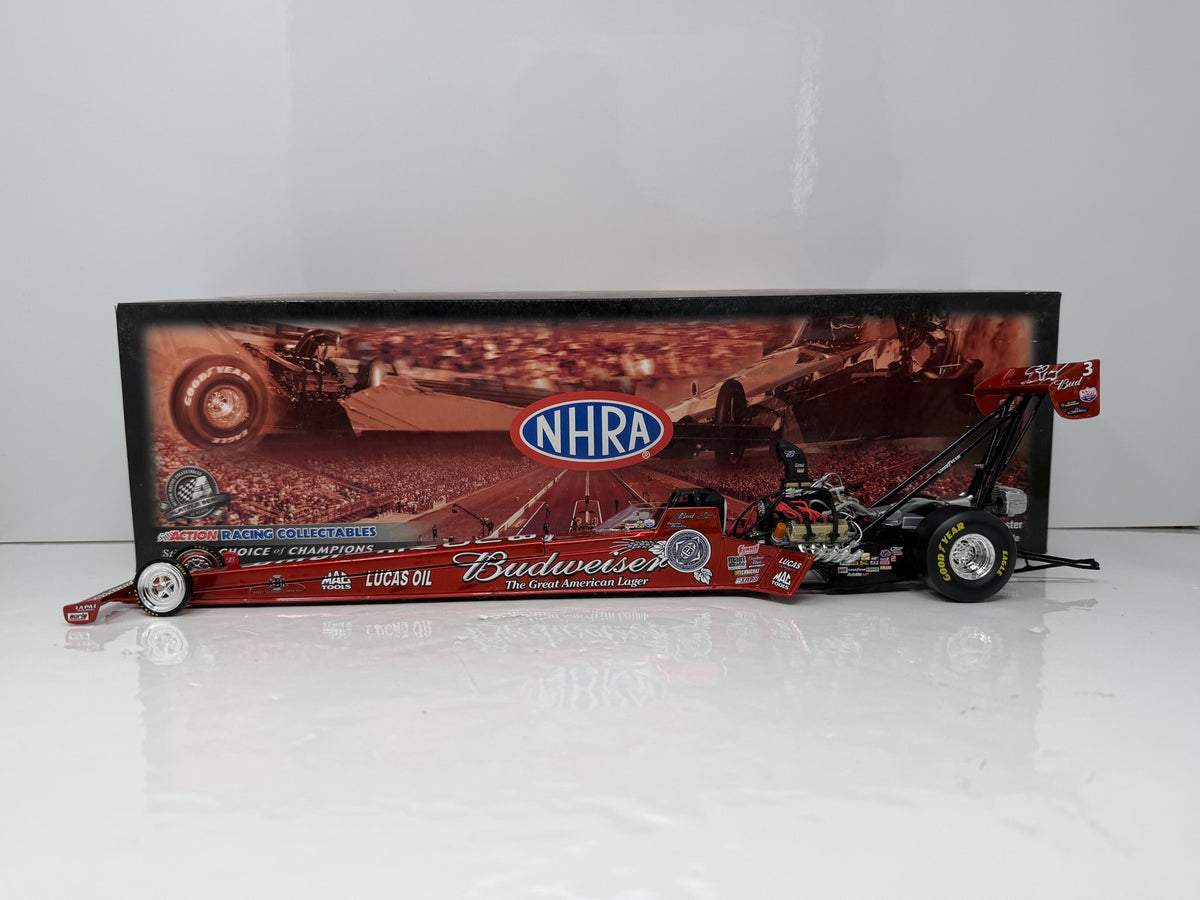Action NHRA Bernstein Budweiser Top Fuel Dragster 1:24 Diecast Liquid Color