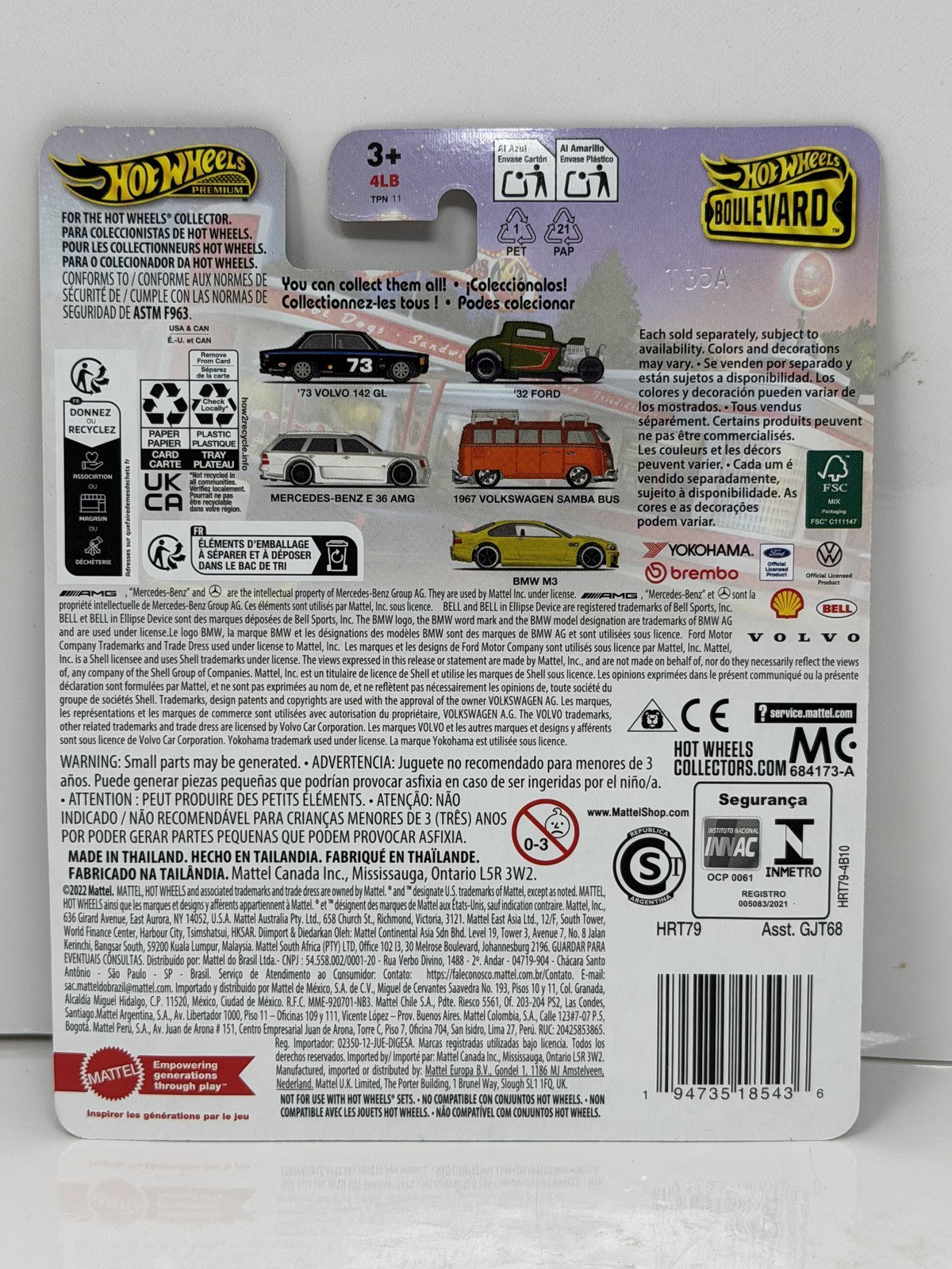 Hot Wheels Premium Boulevard #111 1973 Volvo 142 GL 1:64 Diecast