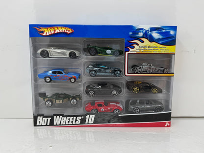 Hot Wheels 10-Car Gift Pack with Tire Fryer Exclusive Decoration 1:64 Diecast