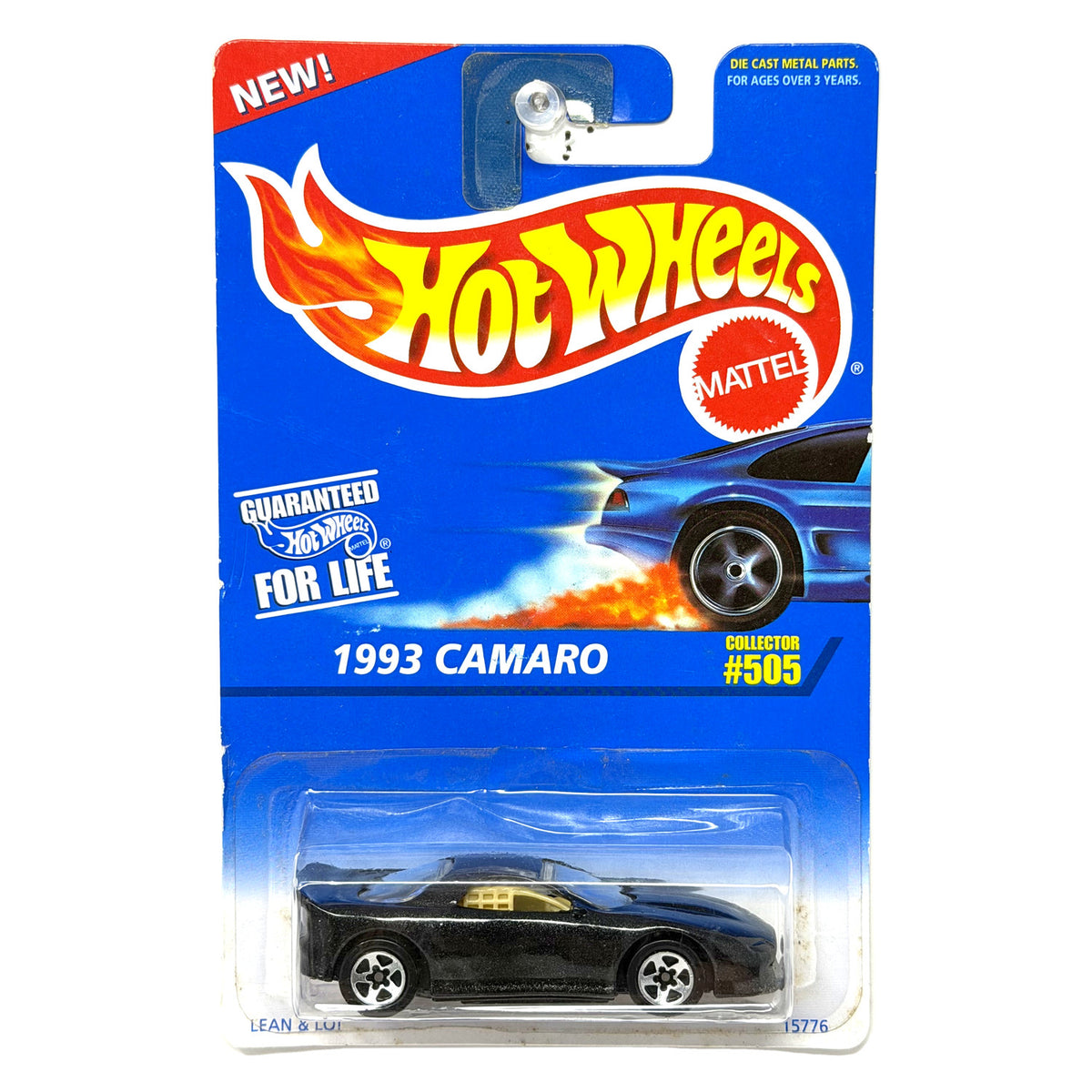 Hot Wheels 1993 Chevrolet Camaro Collector #505 1:64 Diecast Black