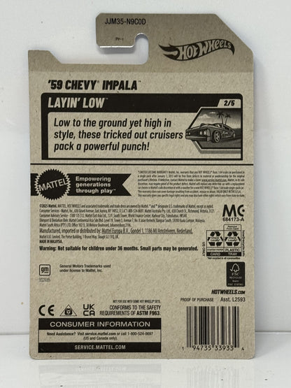 Hot Wheels Layin Low 1959 Chevy Impala 1:64 Diecast