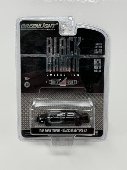Greenlight Black Bandit Collection 1988 Ford Taurus Police 1:64 Diecast