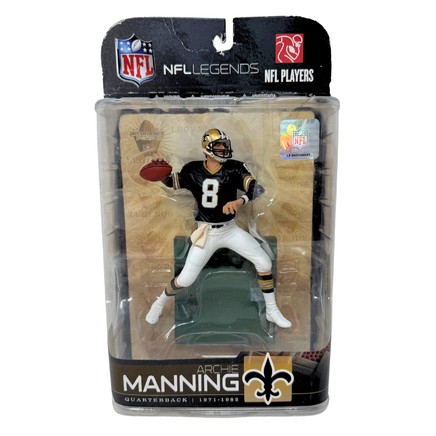 McFarlane NFL Legends Archie Manning New Orleans Saints Figure