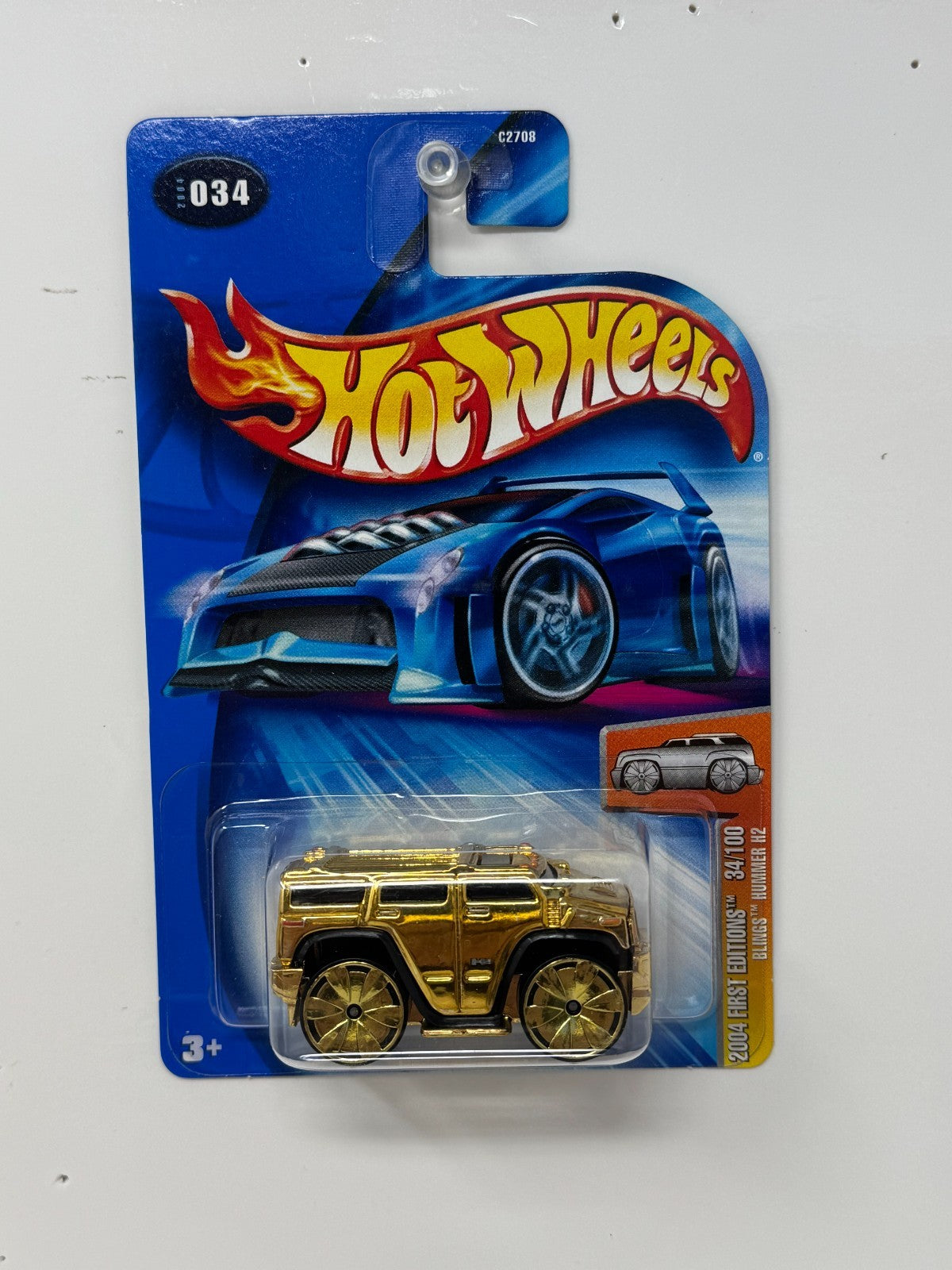 Hot Wheels First Editions Blings Hummer H2 Gold 1:64 Diecast