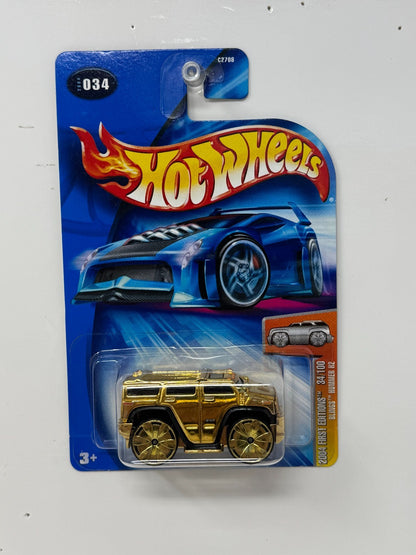 Hot Wheels First Editions Blings Hummer H2 Gold 1:64 Diecast