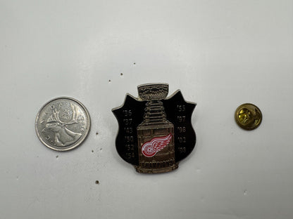 Detroit Red Wings Stanley Cup Champions Vintage NHL Hockey Lapel Pin