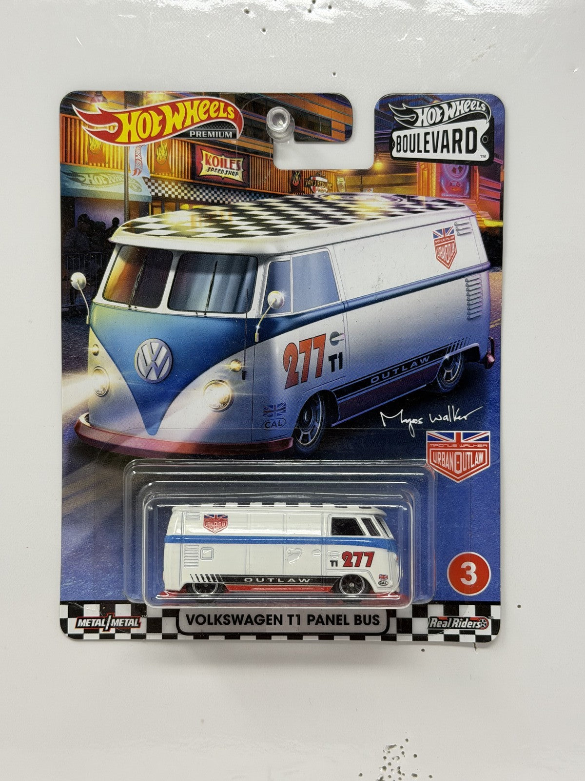 Hot Wheels Premium Boulevard #3 Volkswagen T1 Panel Bus 1:64 Diecast