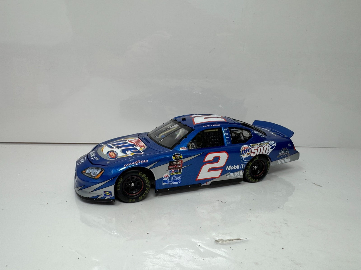 Action Nascar Rusty Wallace #2 Miller Rusty Wallace 500 2005 Charger 124 Diecast