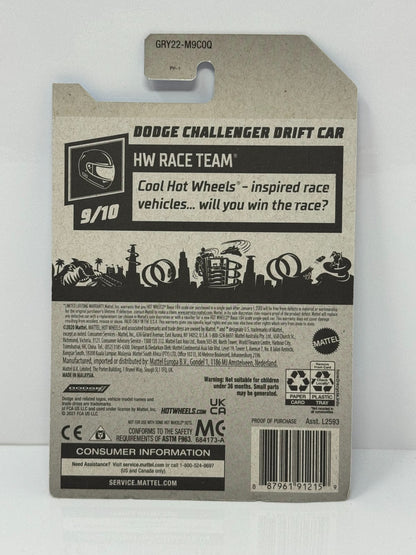 Hot Wheels Race Team Dodge Challenger Drift Car 1:64 Diecast Blue V2