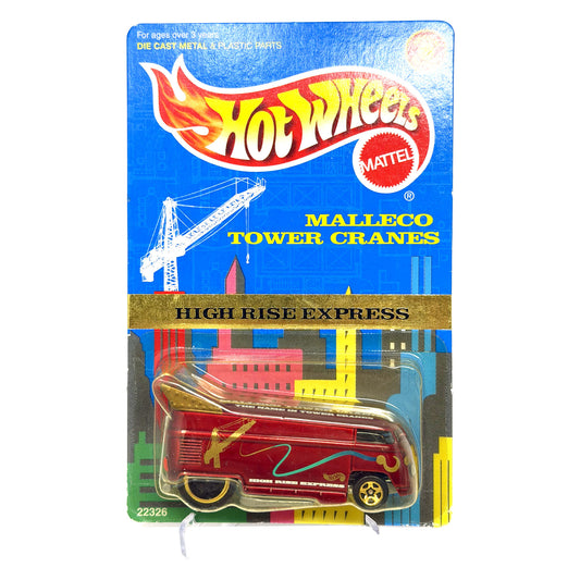 Hot Wheels Malleco Tower Cranes High Rise Express VW Drag Bus 1:64 Diecast