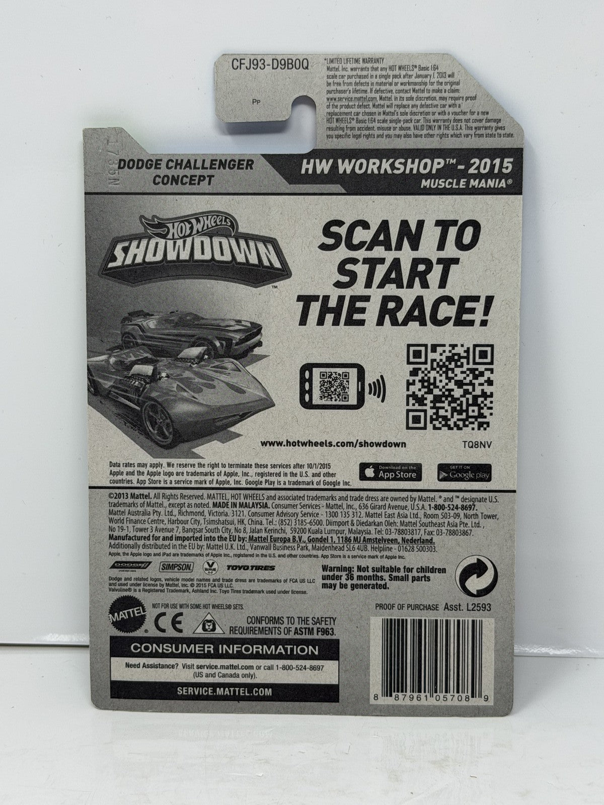 Hot Wheels ZAMAC HW Workshop Dodge Challenger Concept 1:64 Diecast