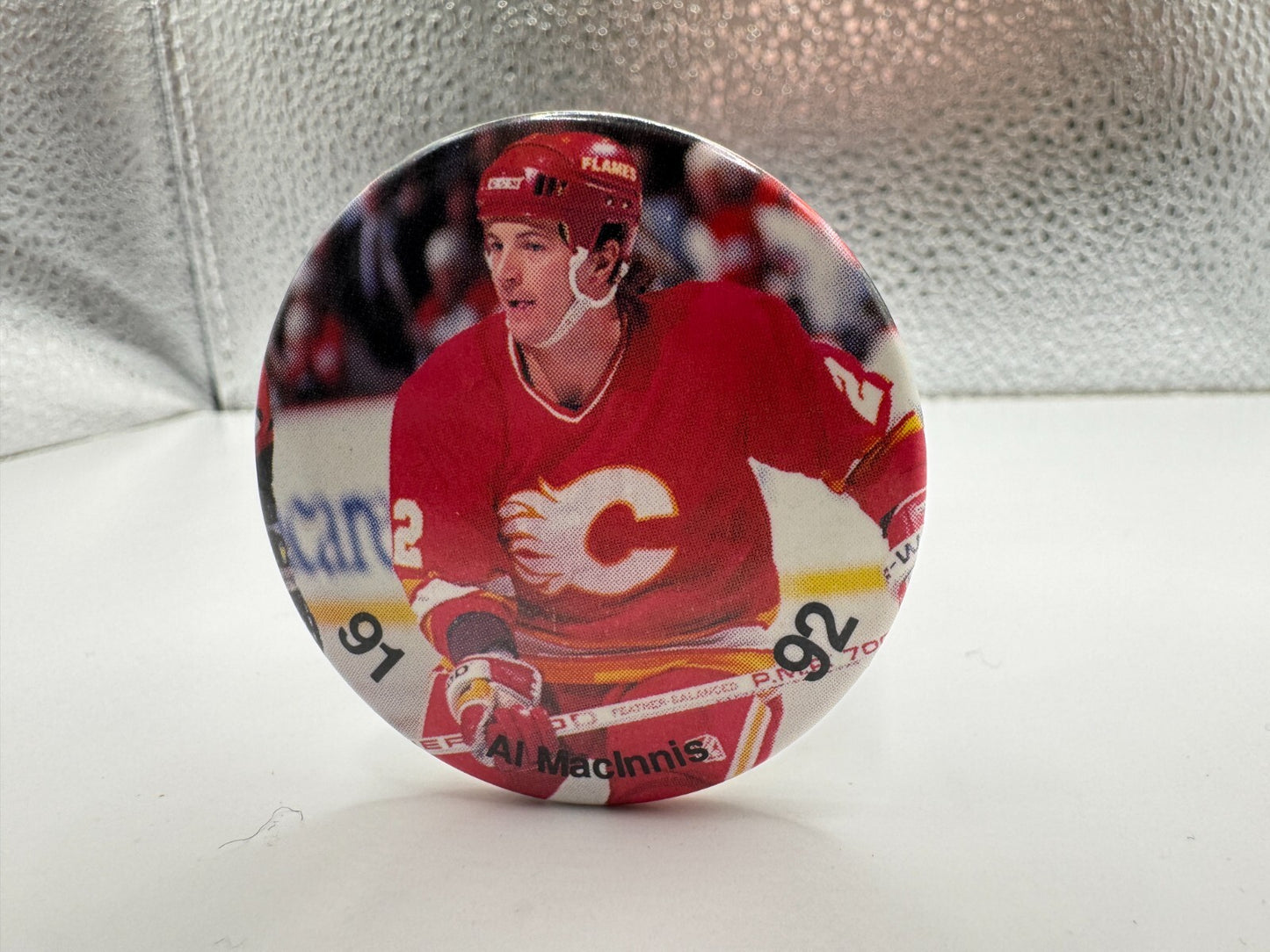 Al MacInnis Calgary Flames NHL Pin-back Button UDT1