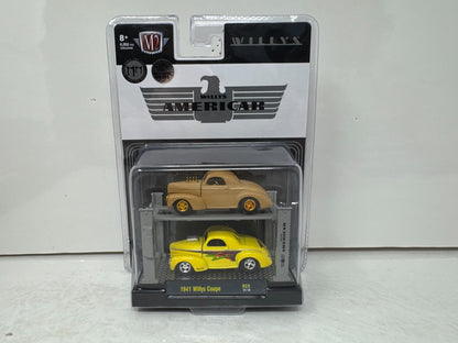 M2 Machines Auto Lift 1941 Willys Coupe 2-Pack CHASE 1:64 Diecast