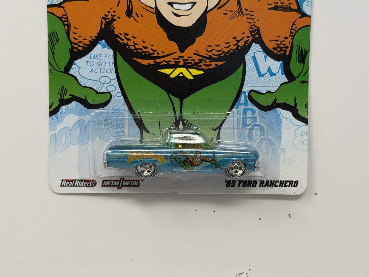 Hot Wheels DC Originals 1965 Ford Ranchero Aquaman 1:64 Diecast Real Riders
