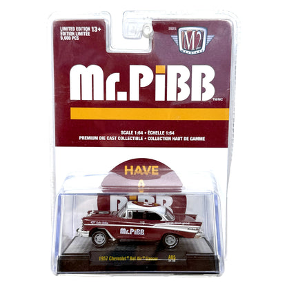 M2 Machines Mr. Pibb 1957 Chevrolet Bel Air Gasser 1:64 Diecast