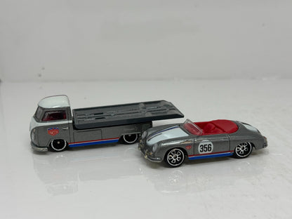 Hot Wheels Premium Team Transport Porsche 356 Speedster & Volkswagen T1 Pickup 1:64 Diecast