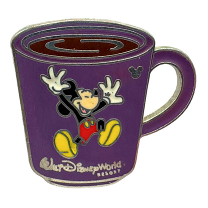 WDW Disney Mickey Mouse Coffee Mugs Hidden Mickey Trading Pin DC2S11