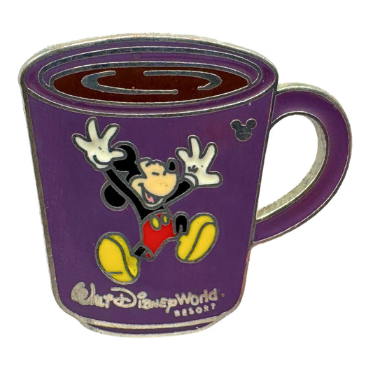 WDW Disney Mickey Mouse Coffee Mugs Hidden Mickey Trading Pin DC2S11