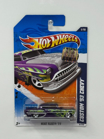 Hot Wheels Heat Fleet ’11 1953 Custom Chevy 1:64 Diecast Factory Sealed