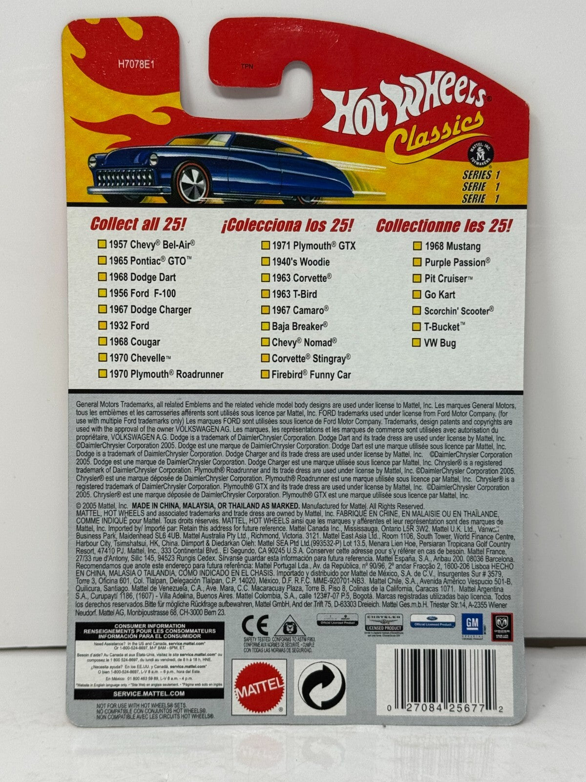 Hot Wheels Classics 1963 T-Bird Series 1 Muscle Car 1:64 Diecast