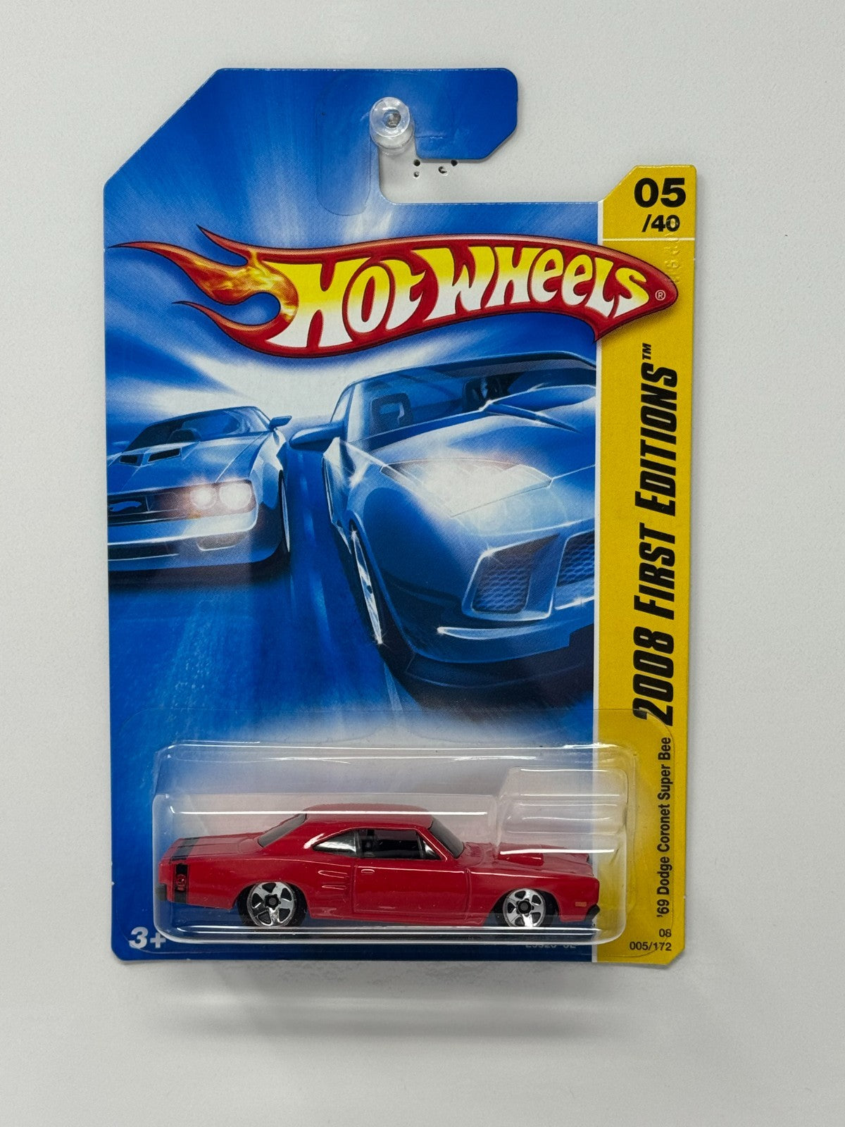 Hot Wheels First Editions 1969 Dodge Coronet Super Bee 1:64 Diecast Red