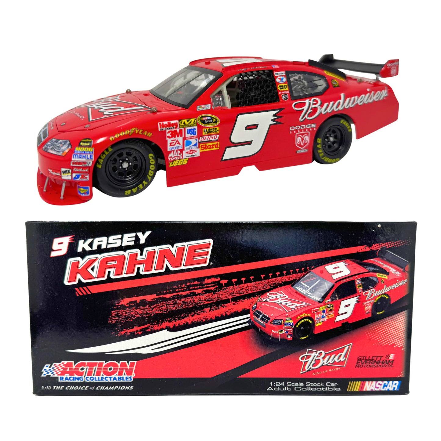Action NASCAR Kasey Kahne #9 Budweiser 2009 Dodge Charger 1:24 Diecast